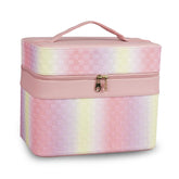 Vanity Box with Mirror Foldable Trays